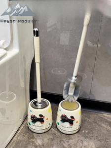 Ensemble de <span class=keywords><strong>brosse</strong></span> de nettoyage pour cuvette de toilettes Wayon avec support, design de <span class=keywords><strong>chat</strong></span> mignon en 3D, pour la salle de bain des enfants - Product Image 3