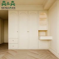 Armoire de chambre moderne en bois massif de haute qualité avec tiroirs convertibles, meuble de salle de bain, vente directe usine pour maison et appartement