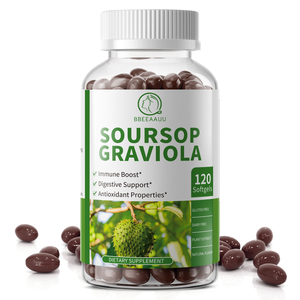 Softgel di Graviola (Soursop) 400mg all'ingrosso - Annona Muricata Antiossidante, Supporto Immunitario, Salute del Fegato, Corossol, Guanabana, Sirsak - 120 capsule - Product Image 1