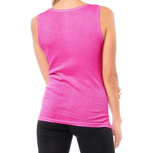 Camisetas sin mangas FOXA para mujer, 100% algodón, tela acanalada suave, paquete multicolor - Product Image 3