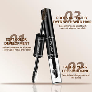 قلم صبغ الحواجب 2 في 1 برأس مزدوج، جل حواجب مقاوم للماء، فرشاة سائلة لتلوين الحواجب - Product Image 5