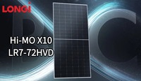 Panneaux solaires bifaciaux à double verre Longi 640-670W Hi-MO X10 BC de niveau 1, haute efficacité 24,6 %, module PV, garantie 25 ans pour toiture résidentielle