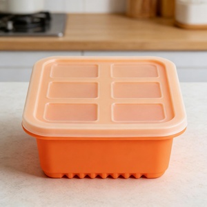 Contenedor de Silicona Personalizable para Alimentos de Bebé, Bandeja Multifuncional para Almacenamiento de Frutas y Leche Materna en el Congelador - Product Image 6