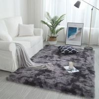 Tapis shaggy moderne de style nordique, technique 3D, en polyester épaissi, pour chambre à coucher et salon, pour table basse, tapis d'intérieur