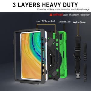 Coque d'armure robuste pour <span class=keywords><strong>Huawei</strong></span> <span class=keywords><strong>Matepad</strong></span> <span class=keywords><strong>Pro</strong></span> 10.8/10.8 5G bandoulière à la main housse de tablette de béquille rotative antichoc robuste - Product Image 6