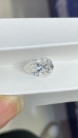 Pierre de Moissanite Blanche de Haute Qualité, Coupe Poire D VVS1, 5*7mm-10*14mm, Pierre Non Montée