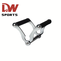 DW SPORTS Barre de traction en acier robuste multi-prise pour cadre de porte, avec poignée en V pour la musculation et accessoire Landmine