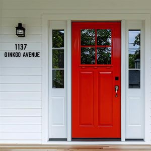 Hiện Đại Màu Đen Acrylic tự dính số nhà cho văn phòng khách sạn căn hộ cửa địa chỉ thư - Product Image 5