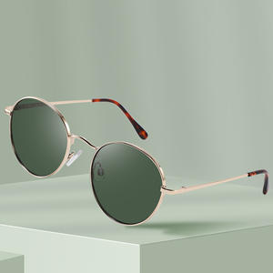 Gafas de Sol Unisex con Marco Redondo de Metal, Lentes de PC con Protección UV400, Estilo Retro Clásico para Protección Solar, Viajes, Conducción y Moda - Product Image 2