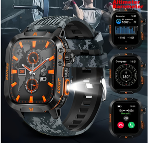 Reloj GPS BT con Linterna de Larga Duración para Exteriores, Rectangular, con Camuflaje Verde Selva DF TAC, Batería de 600 mAh - Product Image 5