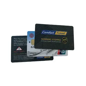 신용 카드 정보 도난 방지를위한 고품질 휴대용 도난 방지 RFID 신호 차단 카드