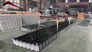 अछूता स्पेनिश शैली एसए छत टाइल ट्रेपेज़ोइड औपनिवेशिक नालीदार रोम सिंथेटिक राल शीट - Product Image 4