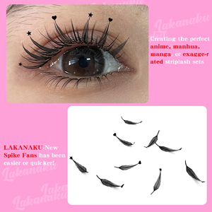 Lakanaku Bán Buôn Cashmere Trái Tim Sao Tháp Truyện Tranh Ngọn Tháp Lông Mi Mở Rộng Matte Lash Khay Premade Fan Anime Lash Mở Rộng - Product Image 5