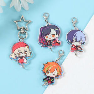 LLavero acrílico para parejas, accesorios pequeños creativos personalizados, sándwich de doble cara, juego bidimensional, Dios original que rodea - Product Image 2