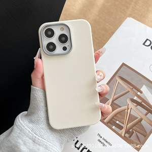 <span class=keywords><strong>Coque</strong></span> de téléphone en similicuir automne hiver pour IPhone16 Pro Max pour <span class=keywords><strong>Apple</strong></span> 15 <span class=keywords><strong>coque</strong></span> souple luxe couleur Pure housse de protection - Product Image 6