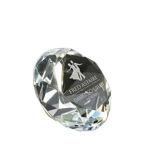 3d Laser Etched Clear Crystal Glass Diamond For Decorations