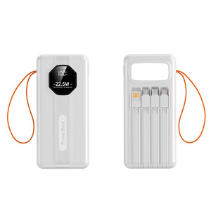 Batería Externa de Polímero de Litio de Plástico con Cable, de Gran Capacidad, 50000mAh, Superrápida, Venta al por Mayor Directa de Fábrica - Product Image 1