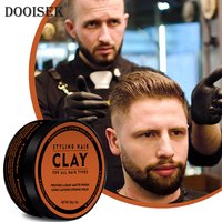 Best seller per lo Styling dei capelli del prodotto cera argilla per capelli vegana finitura opaca naturale solubile in acqua lavare facilmente argilla con pomata opaca