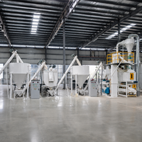 Ligne complète de machines de traitement des aliments pour volailles pour la production de poudre et de pâtes uniformes