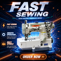 Machine à coudre à point noué informatisée à entraînement direct avec coupe-fil pour nouveaux vêtements tricotés