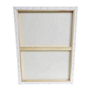 Cadre photo en toile encadrée en bois naturel bricolage avec logo personnalisé Design moderne écologique pour une utilisation sur table - Product Image 1