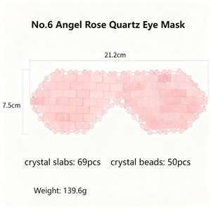 Meistverkauftes Produkt Mushang Neuerscheinung Natürliche Kühlende Rosenquarz-Augenmaske Jade-Augenmaske & Massagegerät für Optimale Kühlung - Product Image 2