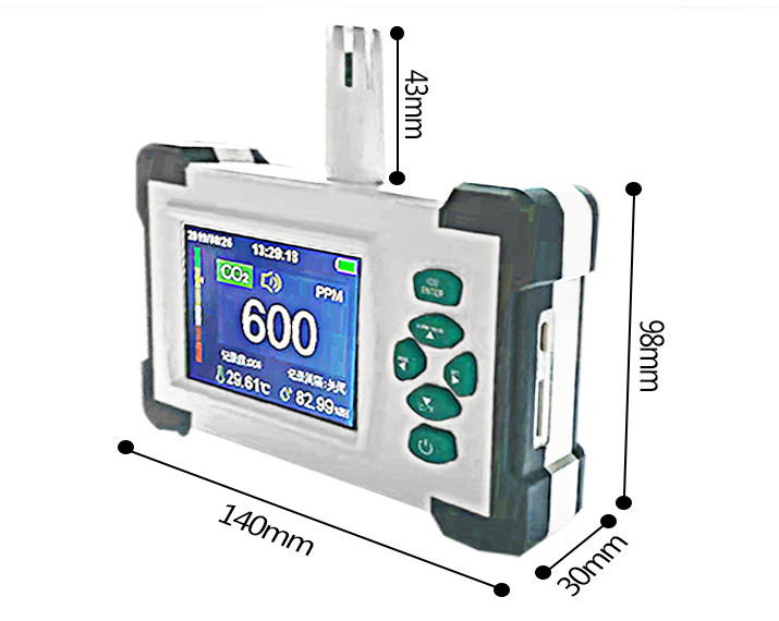 Портативный детектор газа, детектор co2 Temtop M10i