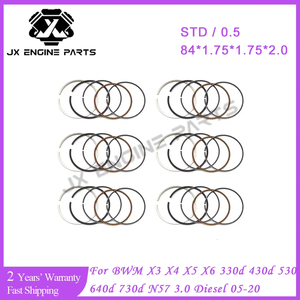 Jeu de segments de piston moteur N57 pour <span class=keywords><strong>BMW</strong></span> 3.0 Diesel 325d 330d 335d 430d 435d 530d 535d 640d <span class=keywords><strong>730d</strong></span> 740d X3 X4 X5 X6 3.0L 3.0T N57D30A - Product Image 2