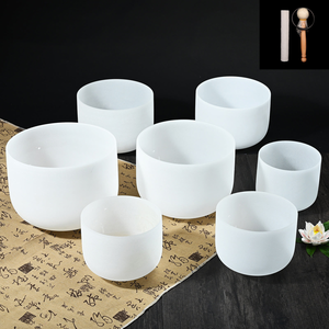 Juego <span class=keywords><strong>de</strong></span> <span class=keywords><strong>Cuencos</strong></span> Cantores <span class=keywords><strong>de</strong></span> Cristal Esmerilado Degradado <span class=keywords><strong>de</strong></span> 6-12 Pulgadas, Cuenco <span class=keywords><strong>de</strong></span> <span class=keywords><strong>Cuarzo</strong></span> <span class=keywords><strong>de</strong></span> Color Personalizado para Sanación Sonora - Product Image 4