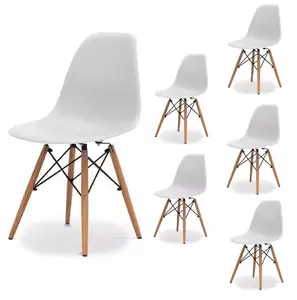 Meubles de Restaurant sur mesure Offre Spéciale, pieds en bois, chaise EAM PP, chaises de salle à manger en plastique