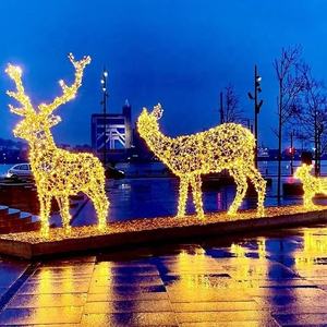Su misura 24V 120V 240V gigante cervi 3d motif luci per la luce di natale display - Product Image 4