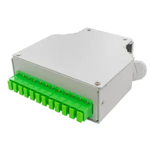 Proveedor chino cable de fibra óptica caja de carril DIN caja de distribución de terminación de fibra óptica de metal con montaje