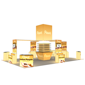 Estantes Modulares de 20x30 para Exhibición en Ferias Comerciales, Stand de Exhibición con Iluminación LED - Product Image 2