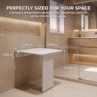 Siège de douche mural pliable pour personnes âgées, solution de sécurité domestique populaire
