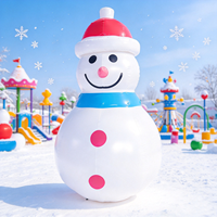 Bonhomme de neige gonflable d'extérieur pour la cour, le jardin et la décoration commerciale festive, décorations de vacances commerciales, jouets gonflables