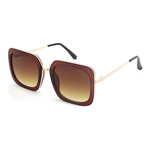 Luxury Tortoiseshell Women Sun Glasses UV400 Women's Shades Oversized Custom Fashion Designer <b>Square</b> Frames Metal <b>Sunglasses</b> - Product Image 6