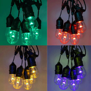 Lumières suspendues de <span class=keywords><strong>rideau</strong></span> <span class=keywords><strong>solaire</strong></span> de ficelle d'extérieur intelligentes décorations de Noël LED RVB imperméables pour le jardin de bistrot cote IP65 - Product Image 6