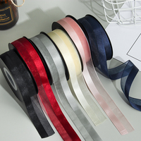 Fait à la main 25mm matériel d'emballage cadeau bricolage fleurs ruban accessoires pour cheveux pince à cheveux rubans dentelle tissu