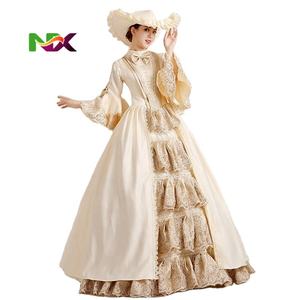 Disfraz de Cosplay Victoriano Rococó Medieval de María Antonieta para Mujer, Estilo Vintage, Personalizado con Sombrero - Product Image 2