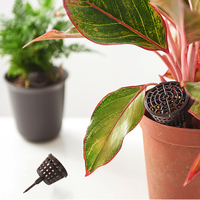 Panier à engrais pour bonsaïs, 3 tailles, boîte à engrais en plastique pour plantes, conteneur de contrôle d'engrais à libération lente avec couvercle