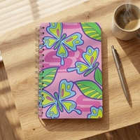 Carnet à spirale pour enfant, imprimé de dessins animés mignons, personnalisable, pas cher