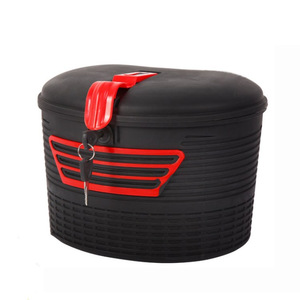 Plastic Bike Front Handlebar Basket Bicycle Handle bar Basket Quick Released Storage Carrier with color