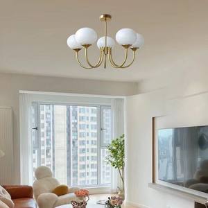 Luminaire suspendu LED réglable en hauteur, style Bauhaus, design minimaliste blanc, créatif, artistique, pour chambre d'enfant - Product Image 6