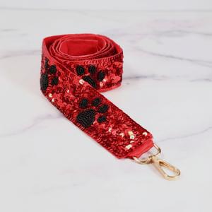 Bolso bordado multicolor con correa de tela suave - Product Image 1