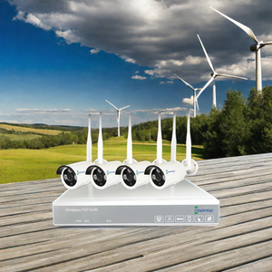 IP66 방수 1080p 총알 CCTV 보안 카메라 시스템 <span class=keywords><strong>4</strong></span> 채널 무선 NVR 키트 클라우드 데이터 스토리지 디지털 네트워크 OEM - Product Image 6