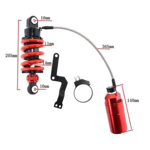 โช้คอัพหลังแบบถังลมภายนอก ระบบลมแท้ LC ปรับระดับการลดแรงกระแทกได้ ขนาด 205 มม. แบบติดตั้งกลาง - Product Image 4