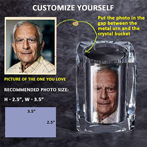 Petites bougies Urn coliniers, soak-off, en cristal, animaux de compagnie adultes souvenir votre amour, une perte - Product Image 5