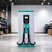 Station de recharge haute puissance 360 kW CC pour véhicules électriques, double prise, avec écran LCD, arrêt d'urgence, fonction Park and Ride