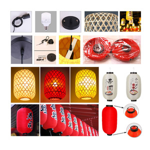 Vendita calda Festival cilindrico Nicro pubblicità LED Kerze mit Lichtern metà autunno Japanisch Koreanisch Seiden all'aperto laterne - Product Image 3