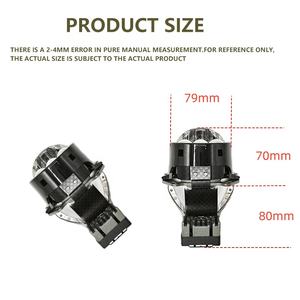 IDISON <span class=keywords><strong>Z6</strong></span> nuevo estilo 88W 6500K 3 pulgadas proyector faro diseño Hi Low Beam bombilla enfocada luz nueva biled proyector lente para coche - Product Image 5